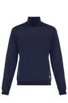 Gucci Men's Blue Wool Turtleneck Sweater For Ss23 In Blue