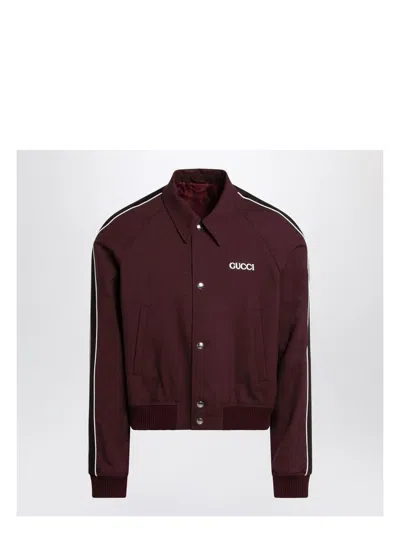 Gucci Men's Bomber Bordeaux