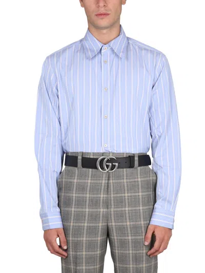 Gucci Men Boxy Shirt In Multicolor