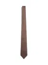 Gucci Men Brown Gg Silk Jacquard Tie In Brown