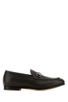 Gucci Men Gg Loafers With Clamp In Brown