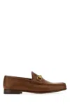 Gucci Men Brown Leather Loafers