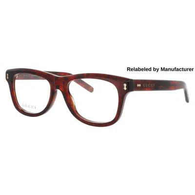 Gucci Men's Brown Rectangular Eyeglass Frames Gg1526o00754r