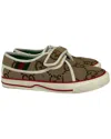 Gucci Men's Canvas Tennis 1977 Sneaker (authentic Pre-loved) In Brown