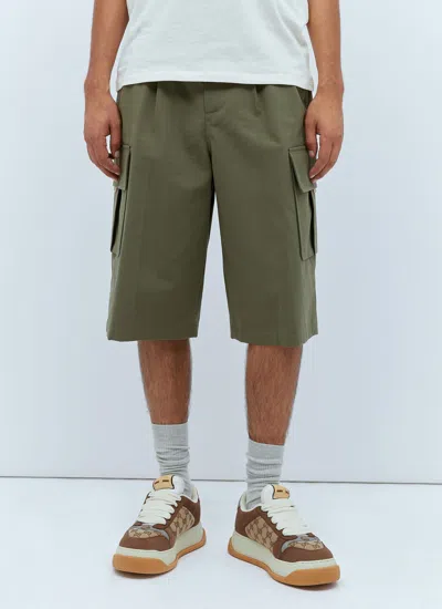 Gucci Cargo Short Pant In Green