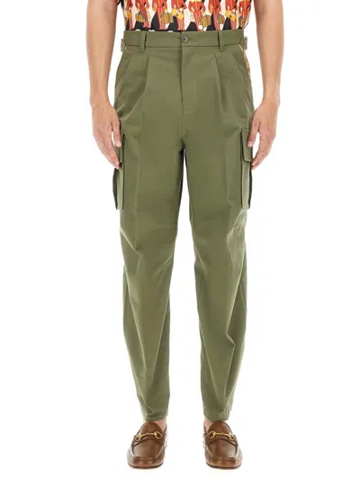 Gucci Men Cargo Pants In Green