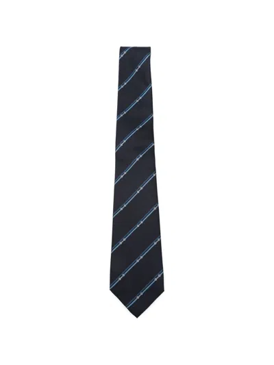 Gucci Men's Classic Silk Tie For Fall/winter 2026 In Blue