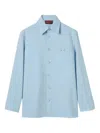 Gucci Pastel Light-blue Tech Panama Shirt In Multi