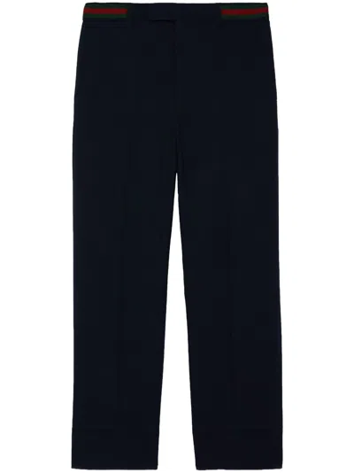 Gucci Men Classic Trousers In Blue