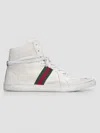Gucci Stretch High-top-herrensneaker In White