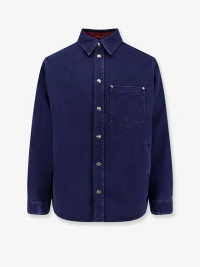 GUCCI GUCCI MEN COTTON AND WOOL SHIRT/JACKET