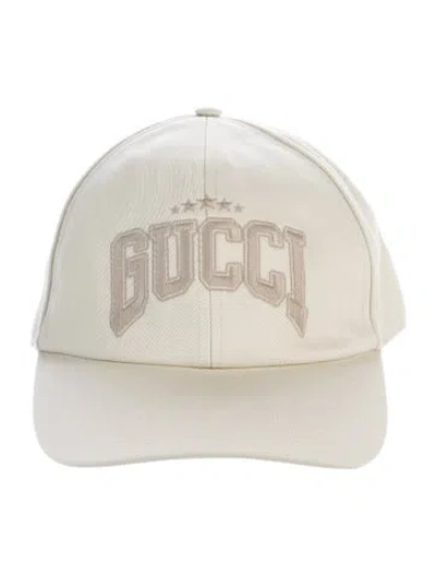 Pre-owned Gucci Men's Cotton Baseball Cap W/tags In Neutrals