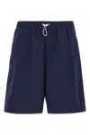 Gucci Men Cotton Bermuda Shorts In Blue