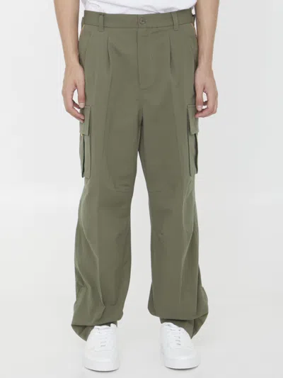 Gucci Men's Cotton Cargo-trousers In Green