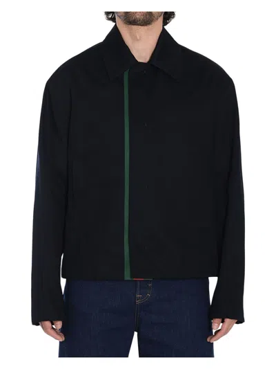 GUCCI MEN'S COTTON GABARDINE JACKET