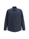 Gucci Men Cotton Jacket With Embroidery In Blue
