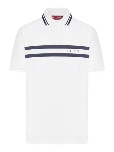 GUCCI GUCCI MEN COTTON PIQUET POLO SHIRT