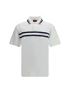 Gucci Stretch Piquet Polo Shirt With Striped Print In White