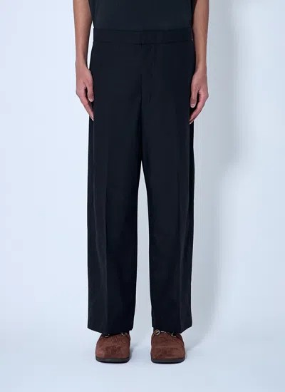 Gucci Men Cotton Poplin Trousers In Black