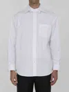 Gucci Men Skinny Fit Cotton Shirt With Buttons Closure And Long Sleeve In White