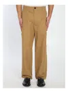 Gucci Cotton Twill Trousers In Beige