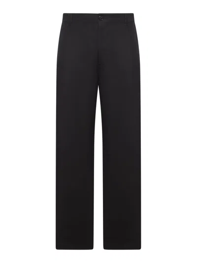 GUCCI GUCCI MEN COTTON TWILL TROUSERS WITH WEB DETAIL