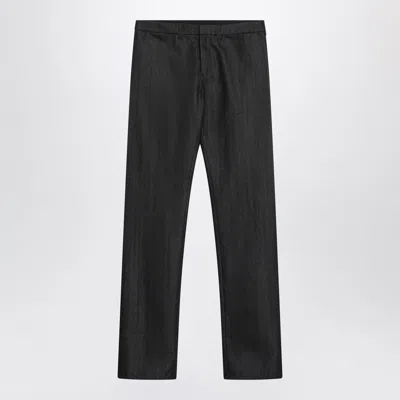 Gucci Men's Cotton-blend Trousers In Black