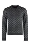 Gucci Gg Shadow Wool Sweater In Grey