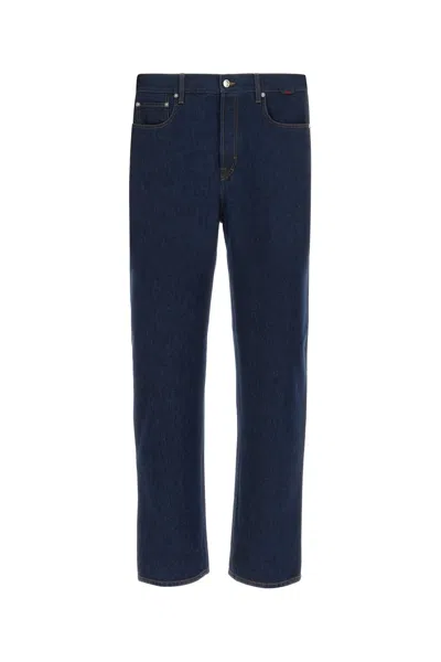 Gucci Men Dark Blue Denim Jeans