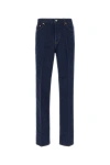Gucci Logo Patch Straight-leg Jeans In Blue
