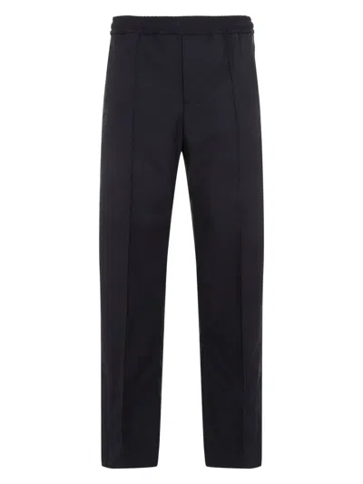 Gucci Men's Dark Gg Jacquard Trousers In Blue