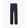 Gucci Mens Dark Grey Mix Monogram-pattern Straight-leg Mid-rise Woven Trousers In Dark Grey Mix