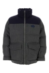 Gucci Dark Grey Wool Blend Down Jacket In Gray