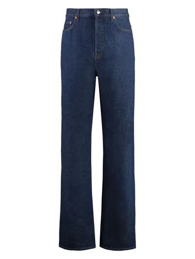 GUCCI MEN'S DARK WIDE DENIM JEANS
