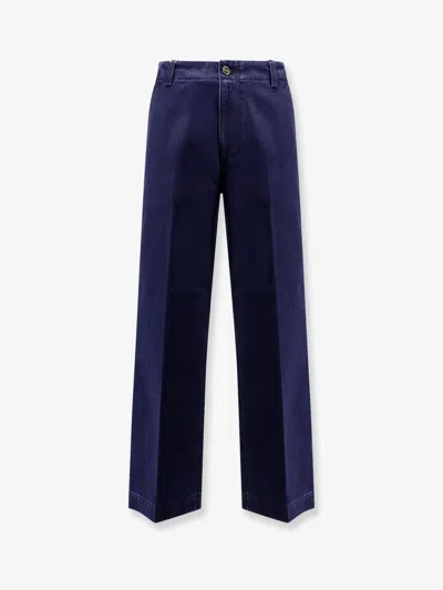 Gucci Men Denim Trousers In Multi