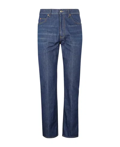 Gucci Men's Designer Pants In Dark Blue