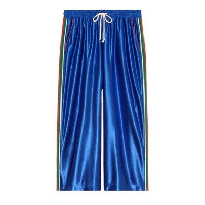 Gucci Men's Designer Straight-leg Pants In Bluette