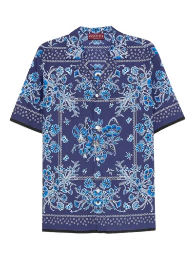 GUCCI GUCCI MEN `DISCO` BOWLING SHIRT