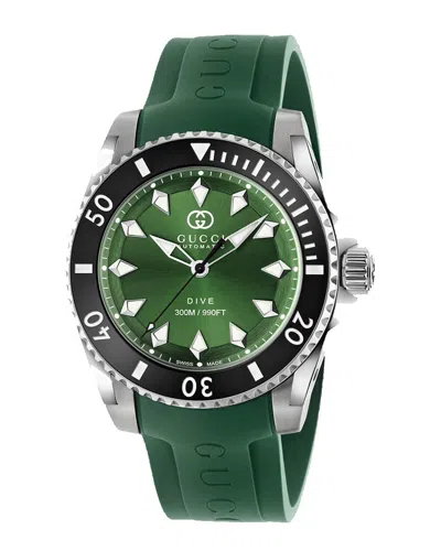 Gucci Dive 40mm Watch In Green