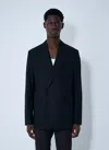 Gucci Double-breasted Notched-lapel Blazer In Blue