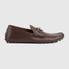 Gucci Herren-mokassin Mit Horsebit In Brown