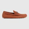Gucci Men's Driver With Horsebit In Brown