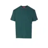 Gucci Men Cotton T-shirt With Embroidered Gg Incrocio Logo In Green