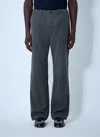 Gucci Men Faded Canvas Pants In Gray