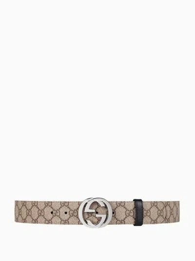 Gucci Men's Fall/winter 2025 Designer Belt In Beigeblak