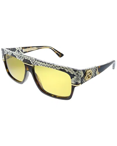Gucci Men's Fashion 60mm Sunglasses In Yellow