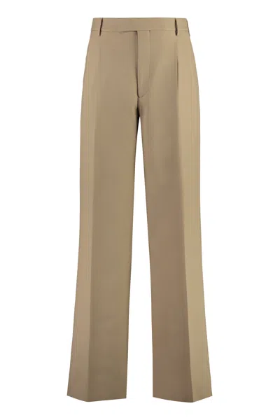 Gucci Men's Fluid Drill Trousers In Camel For Fw23 In Beige