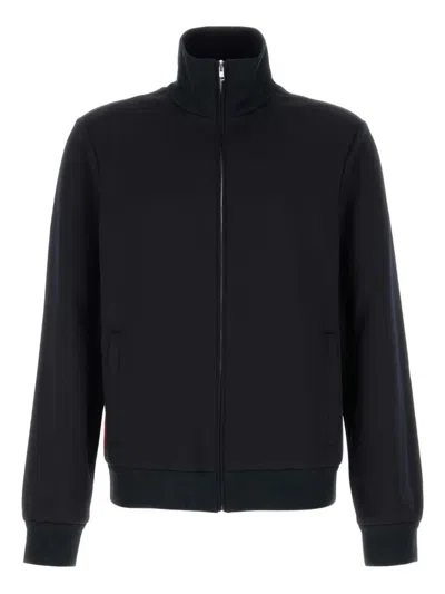 Gucci Men Full Zip Jacket In Brown