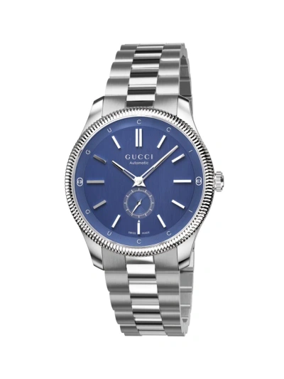Gucci Men's G-timeless Stainless Steel Bracelet/40mm In Blue
