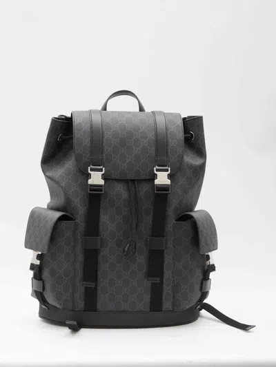 Gucci Men Gg Backpack In Black